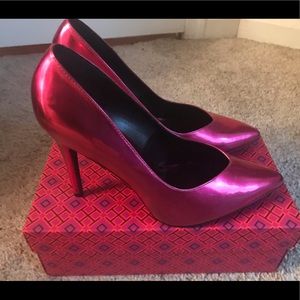 Wide Fit Fuchsia Heels-New Look